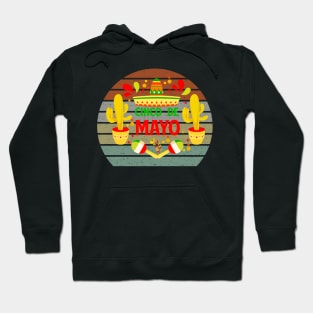 Cinco de Mayo Sunset Background Hoodie